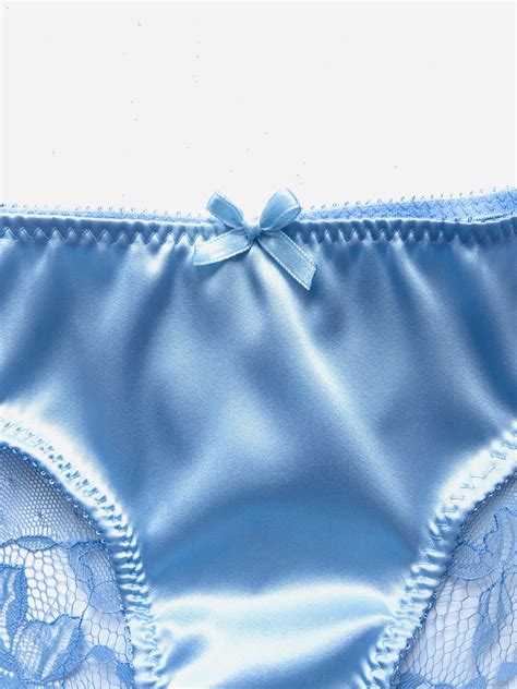 Silk Blue Panties Blue Lace Panties Lace Brief