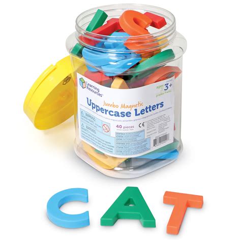 Jumbo Magnetic Uppercase Letters Set Of 40 By Learning Resources
