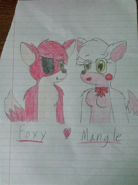 fangle foxy x mangle by musicalartninja on deviantart