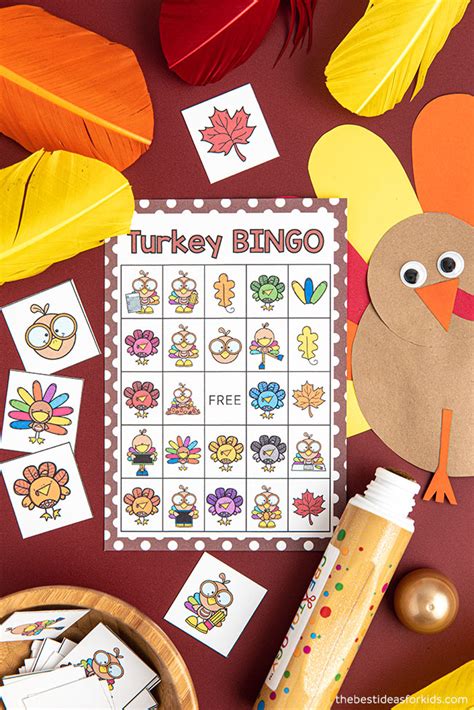 Turkey Bingo Free Printable The Best Ideas For Kids
