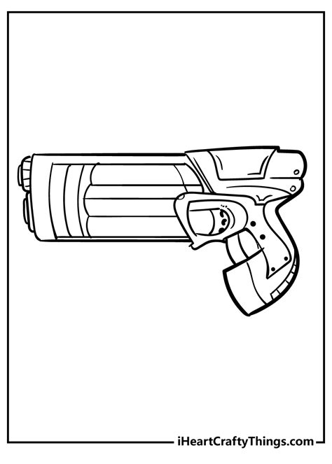 Nerf Coloring Pages Home Interior Design