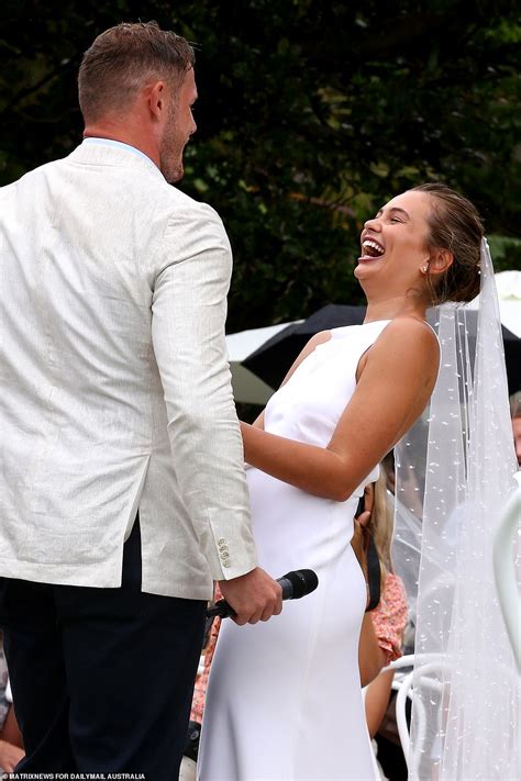 Nrl Star Tom Burgess Marries Model Tahlia Giumelli In An Outdoor Ceremony In Sydney Daily Mail