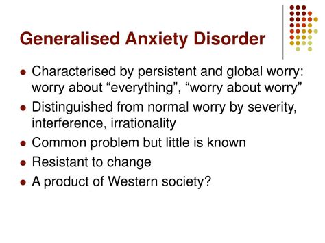 Ppt Anxiety Disorders Powerpoint Presentation Free Download Id1010973