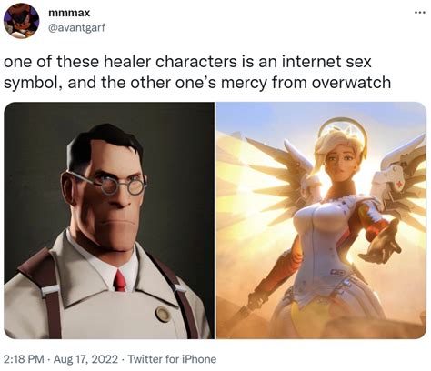 One Of These Healer Characters Is An Internet Sex Symbol And The Other