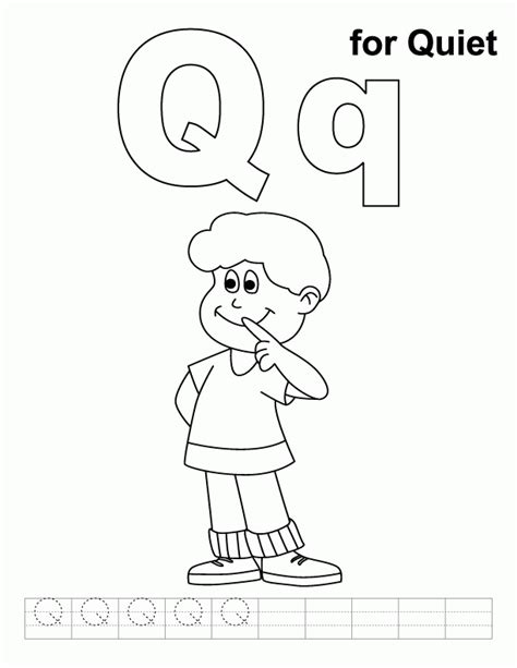Letter Q Coloring Page Coloring Home