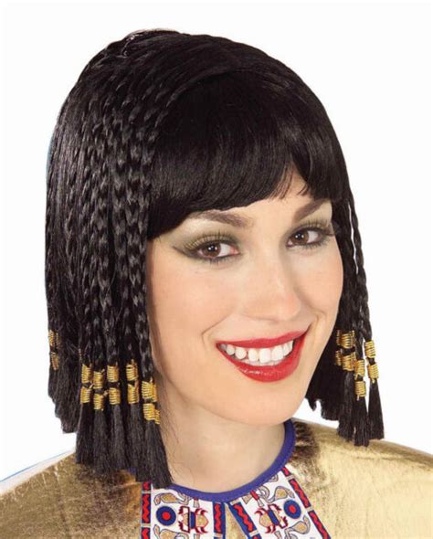 Forum Queen Of The Nile Black Cleopatra Wig W Braids Costume Accessory 58473 Ebay