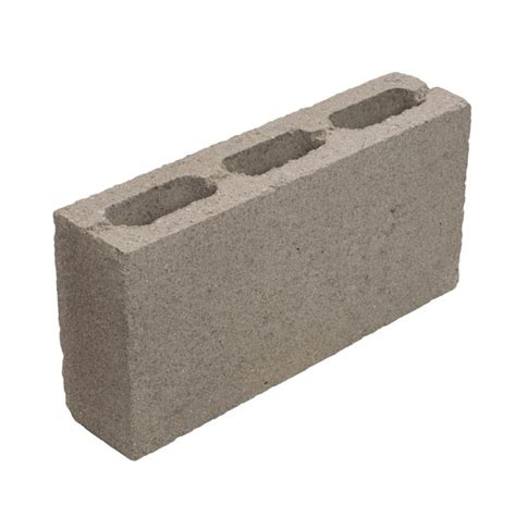 Standard Cored Concrete Block Common 4 In X 8 In X 16 In Actual 3