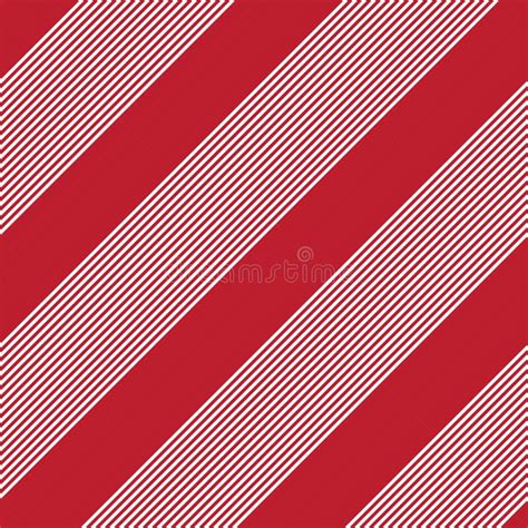 Red Diagonal Striped Seamless Pattern Background Stock Vector