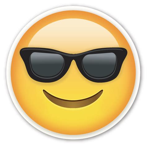 Smiling Face With Sunglasses Cool Emoji Png Png All