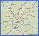 Atlanta Metro Map - ToursMaps.com
