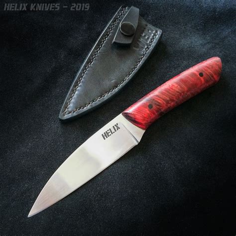 Custom Handmade Paring Knife By Helix Knives Slovenian Knifemaker