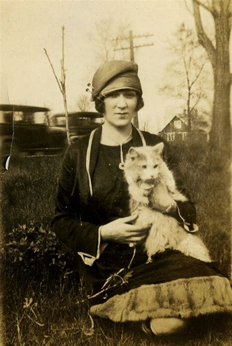 16 Adorable Vintage Portraits of People With Their Cats From the 1920s ~ Vintage Everyday