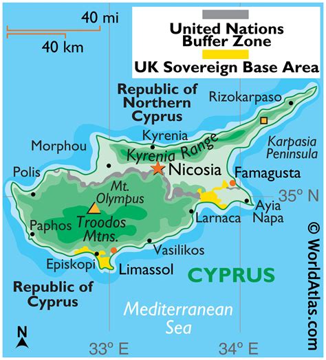 Cyprus Map Geography Of Cyprus Map Of Cyprus