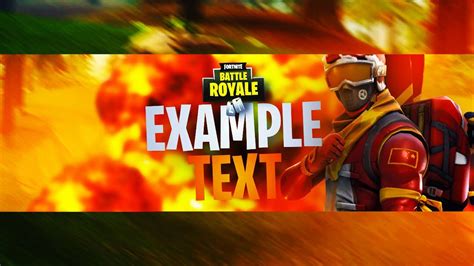 New Free Fortnite Youtube Banner Template Download Fortnite Channel