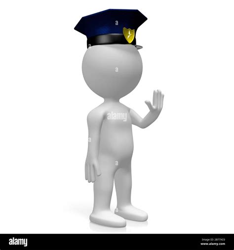 Illustration Police Officer Policeman Hand Hi Res Stock Photography And
