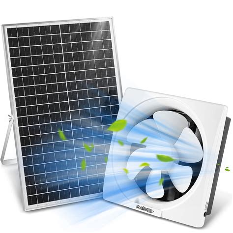 Poafamx Solar Powered Exhaust Fan 30w Solar Panel 13