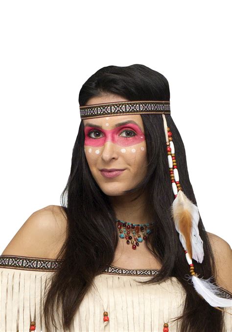 bead and feather native american headband