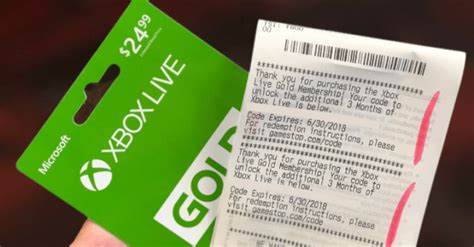 Gamestop Stores T Card Offer Get 9 Months Xbox Live