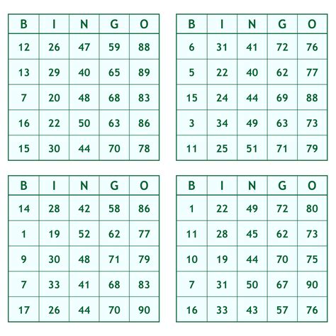10 Best Printable Bingo Numbers 1 75 Pdf For Free At Printablee