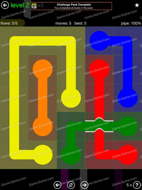 Flow Bridges Classic Pack 5x5 Level 25 Game Solver