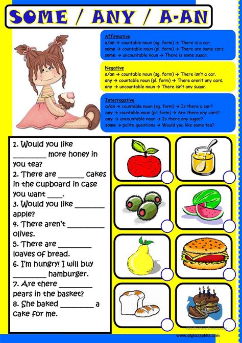 Some Any A-An worksheet - Free ESL printable worksheets made by teachers