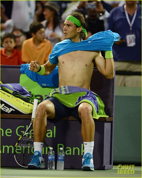 Rafael Nadal Shirtless At The Sony Ericsson Open Photo 2642635