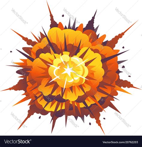 Radial Bomb Explosion Royalty Free Vector Image