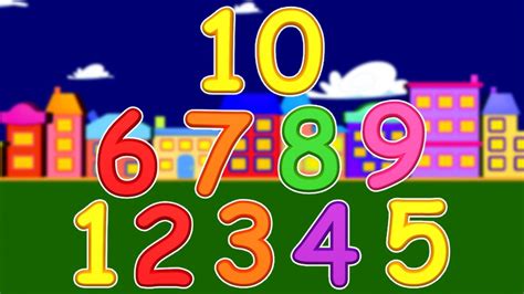Numbers Song Ten Little Numbers Kids And Childrens Song Youtube