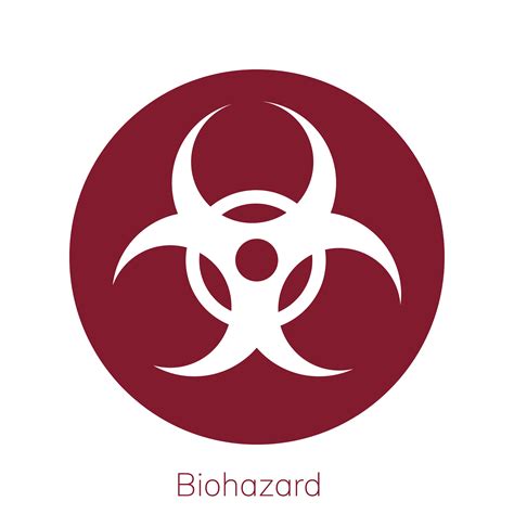 Ilustración de la señal de advertencia de riesgo biológico Descargar