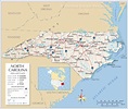 Map of the State of North Carolina, USA - Nations Online Project