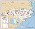 Map of the State of North Carolina, USA - Nations Online Project