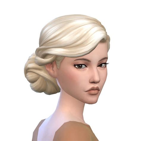 Vintage Glamour Updo Recolors At Deeliteful Simmer Sims 4 Updates