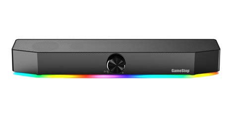 Gamestop Gaming Soundbar With Rgb Led Usb Powered With Aux And Bluetooth