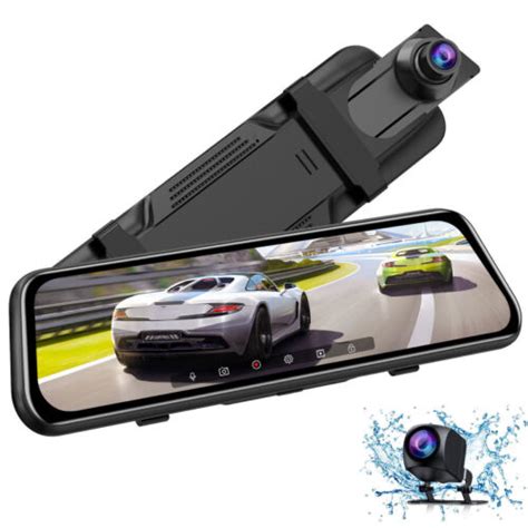 Toguard 4k Mirror Dash Cam Front And Rear View 10 Backup Camera Voice