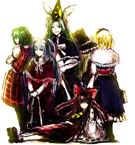 Hakurei Reimu Kirisame Marisa Alice Margatroid Kazami Yuuka Shinki