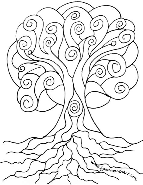 Tree Of Life Coloring Pages Printable Free Coloring Pages