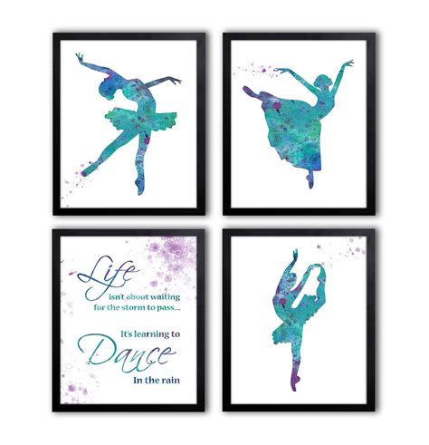 Teenage Girls Wall Art Dancing Decor Dance Quote Ballet Art For