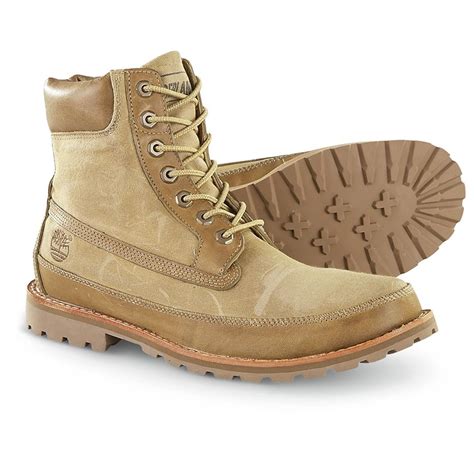 Mens Timberland® Waterproof Boots Beige 199695 Casual Shoes At