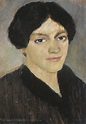 Lenbachhaus - Sammlung Online - August Macke, Porträt Elisabeth Macke, 1910