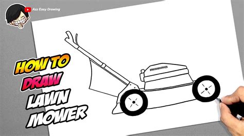 How To Draw Lawn Mower Youtube