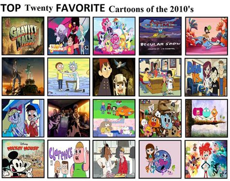 Top 20 Favorite Cartoons Of The 2010s By Mlp Vs Capcom On Deviantart