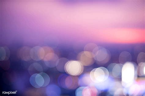 Blurred Bokeh Lights Night Time Wallpaper Free Image By