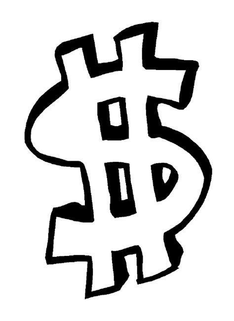Dollar Sign Stencil