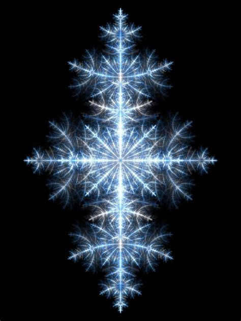 Fractal Snowflake Stock Illustration Illustration Of Shiny 33247066