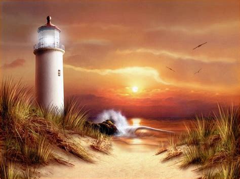Lighthouse Paintings Art Design Pintura de faro Pintura al oleo paisajes Imágenes de faros