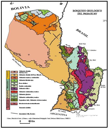 Ubicación Geográfica Geología del Paraguay