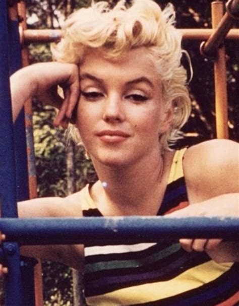 Marilyn Photographed On A Playground In Long Island By Eve Arnold