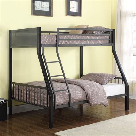 Coaster Bunks Metal Twin Over Full Loft Bunk Bed With Loft Dunk