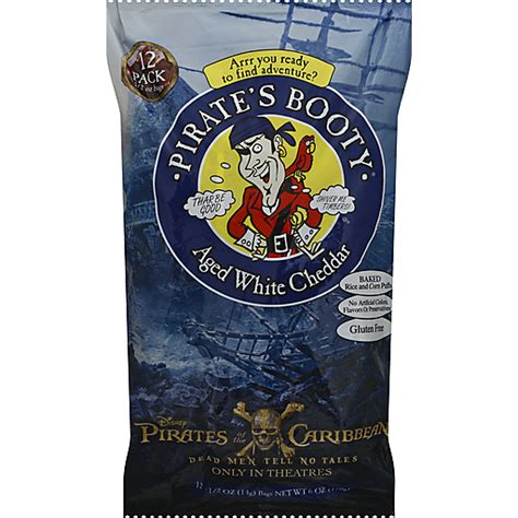 Pirates Booty Aged White Cheddar Rice And Corn Puffs 6 Oz Bag