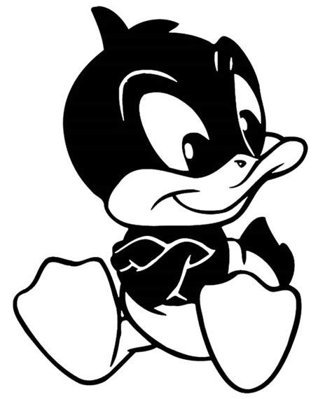 Baby Daffy Duck Looney Tunes Coloring Pages Netart